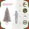 7.5ft. Pre-Lit Flocked Bennington Fir Artificial Christmas Tree, Color Select Clear &#x26; Multicolor LED Lights